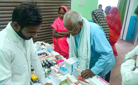 नि:शुल्क स्वास्थ्य एवं दवा वितरण शिविर का हुआ आयोजन