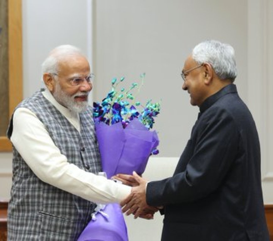 पीएम मोदी से मिले बिहार के मुख्यमंत्री नीतीश कुमार | Photo Highlights