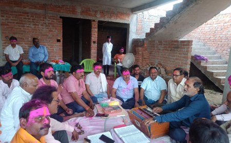 विश्व हिंदू महासंघ गौ रक्षा प्रकोष्ठ द्वारा मनाया गया होली मिलन समारोह
