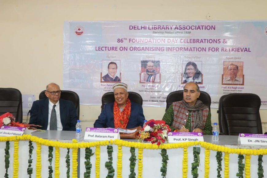 दिल्ली पुस्तकालय संघ ने मनाया अपना 86वां स्थापना दिवस