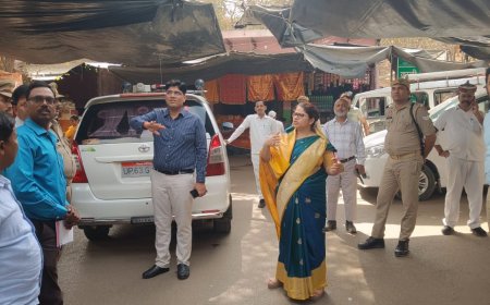 जिलाधिकारी ने नवरात्र मेला के दृष्टिगत कालीखोह व अष्टभुजा क्षेत्र का भ्रमण कर व्यवस्थाओं का किया निरीक्षण 