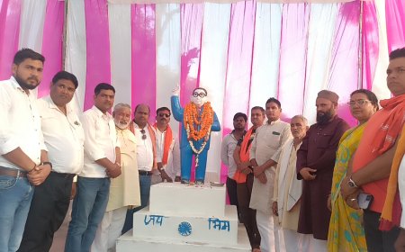नरायनपुर: ग्राम सभा रैपुरिया में धूमधाम से मनाया गया अंबेडकर जयंती