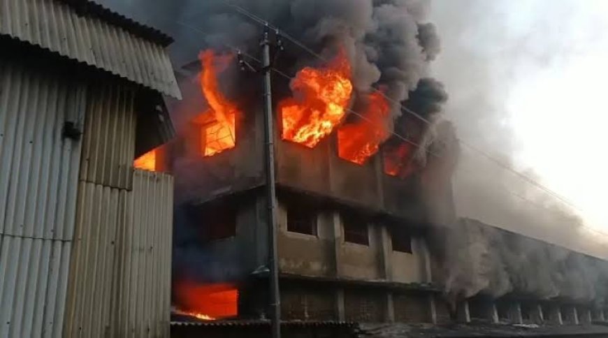 Breaking: मुंडका की एक फैक्ट्री में लगी भीषण आग, आग बुझाने में जुटे दमकल कर्मी