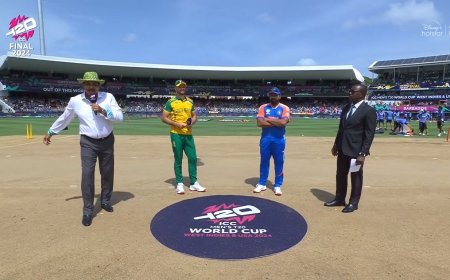 Breaking: T20 World Cup Final में भारत ने टॉस जीतकर पहले बल्लेबाजी का किया फैसला, जानें प्लेइंग 11