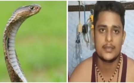 फतेहपुर: विकास दूबे का दावा- सपने में सांप ने कहा 'तीन बार और डसूंगा, नौवीं बार तू नहीं बचेगा', अभी तक 6 बार काट चुका है नाग