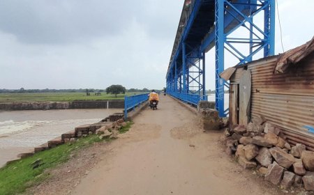 हलिया: अदवा बांध के तीन गेटों को खोलकर 7000 क्यूसेक पानी छोड़ा गया