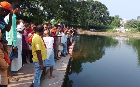 मिर्जापुर में पोखरे में नहाने के दौरान युवक की डूबने से मौत, साथी फरार