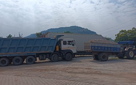 ड्रमंडगंज में अवैध गिट्टी परिवहन पर बड़ी कार्रवाई: खनिज अधिकारी ने हाइवा और ट्रैक्टर ट्राली को किया सीज