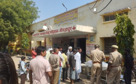 मिर्जापुर में भीषण सड़क हादसा, दादा-पोते की मौके पर ही मौत, बहु घायल