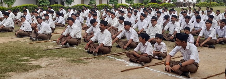 मिर्जापुर में धूमधाम से मनाया गया राष्ट्रीय स्वयंसेवक संघ का 99वां स्थापना दिवस