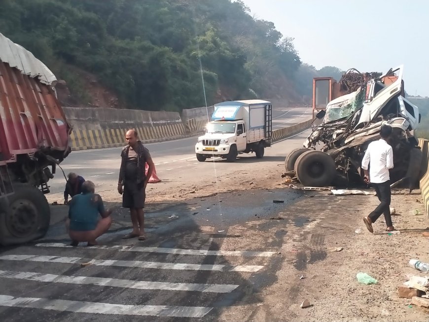 ब्रेकिंग न्यूज: ड्रमंडगंज घाटी में भीषण सड़क हादसा, दो ट्रक की टक्कर में दो घायल