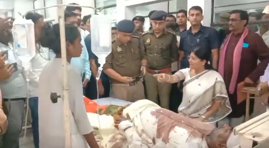 मिर्जापुर: अनुप्रिया पटेल की पुलिस को 2 घंटे की अल्टीमेटम, मारपीट में घायल कार्यकर्ता की शिकायत न दर्ज होने से नाराज