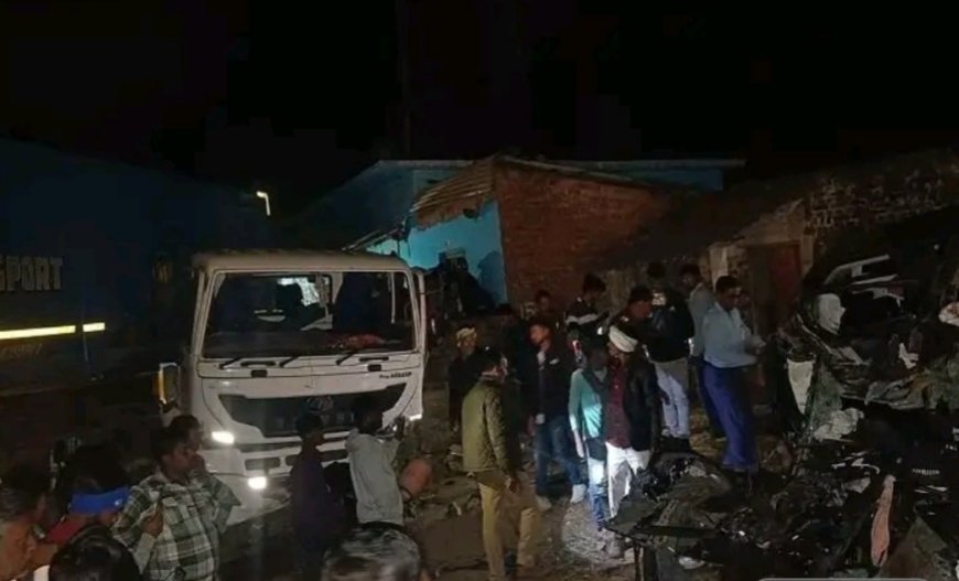 यूपी के सोनभद्र में भीषण सड़क हादसा, 6 लोगों की दर्दनाक मौत, 4 घायल