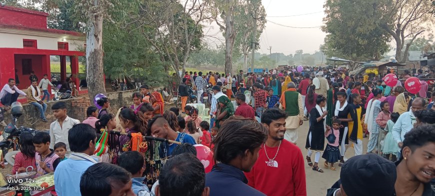 बसंतपंचमी पर हलिया में भव्य मेले का आयोजन, हजारों श्रद्धालुओं ने किया दर्शन पूजन