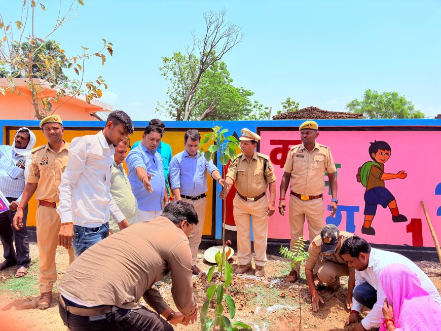 मिर्जापुर: विश्व पर्यावरण दिवस पर भटवारी में पौधरोपण अभियान, खंड विकास अधिकारी ने की अपील
