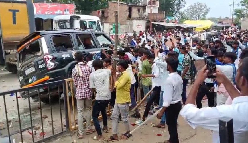 प्रयागराज के करछना में हिंसक तांडव: 75 हिरासत में, 550 अज्ञात पर FIR, पुलिस की कड़ी कार्रवाई
