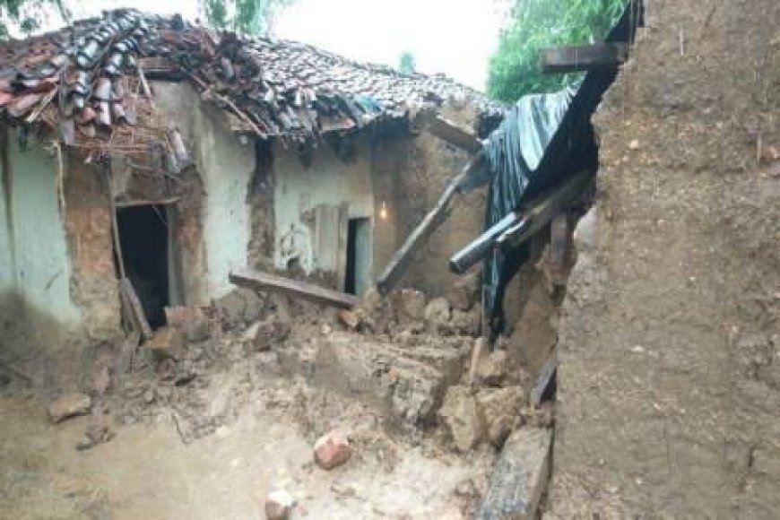 भदोही में बारिश का कहर: मकान ढहने से महिला की मौत, बहु गंभीर रूप से घायल