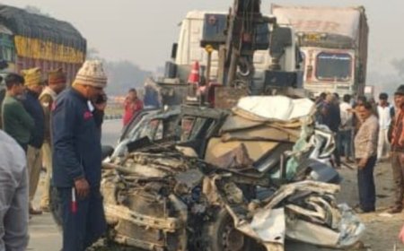 मिर्ज़ापुर: जीटी रोड पर भीषण एक्सीडेंट में पिता-पुत्र समेत चार की दर्दनाक मौत, एक की हालत गंभीर