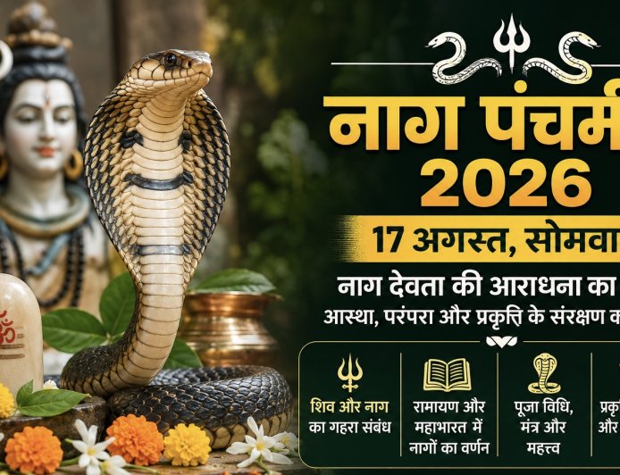 नाग पंचमी 2026: नाग देवता की आराधना, पौराणिक कथाएं, पूजा विधि और भारत में धार्मिक-सांस्कृतिक महत्व